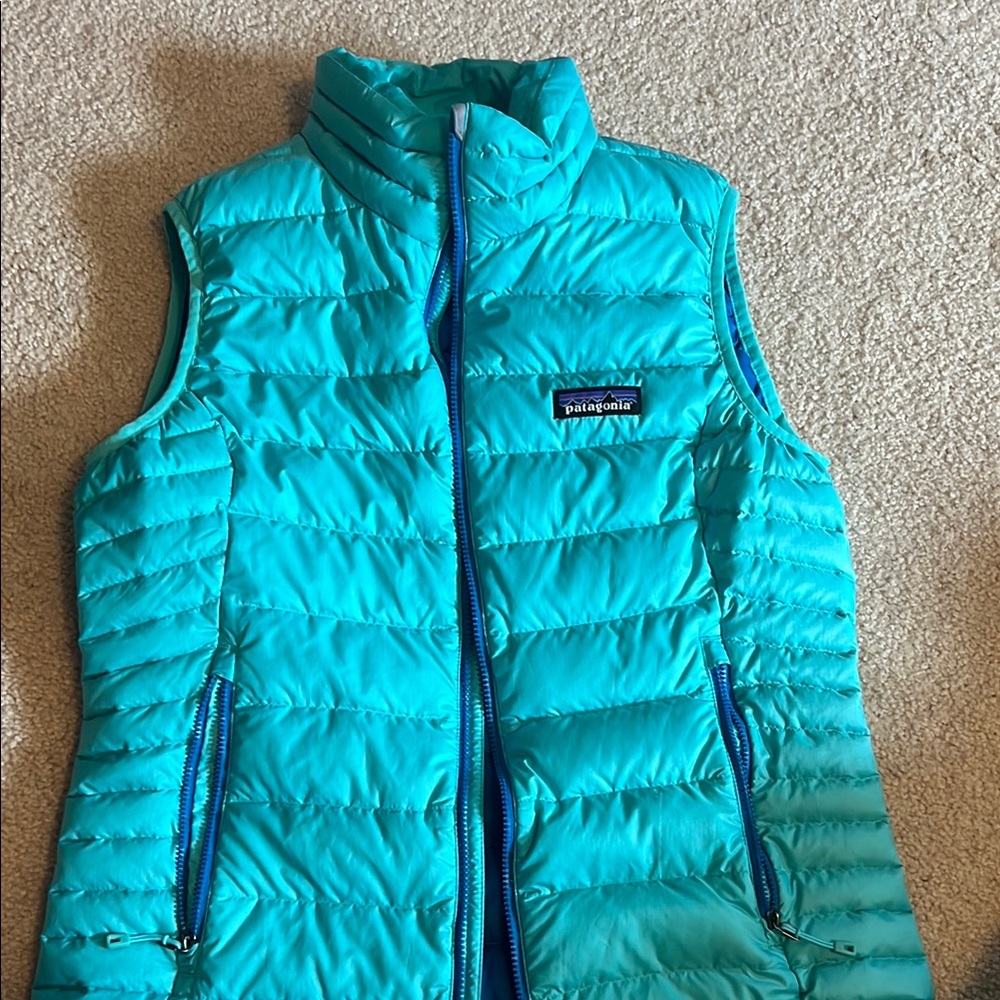 Patagonia Turquoise Puffer Vest